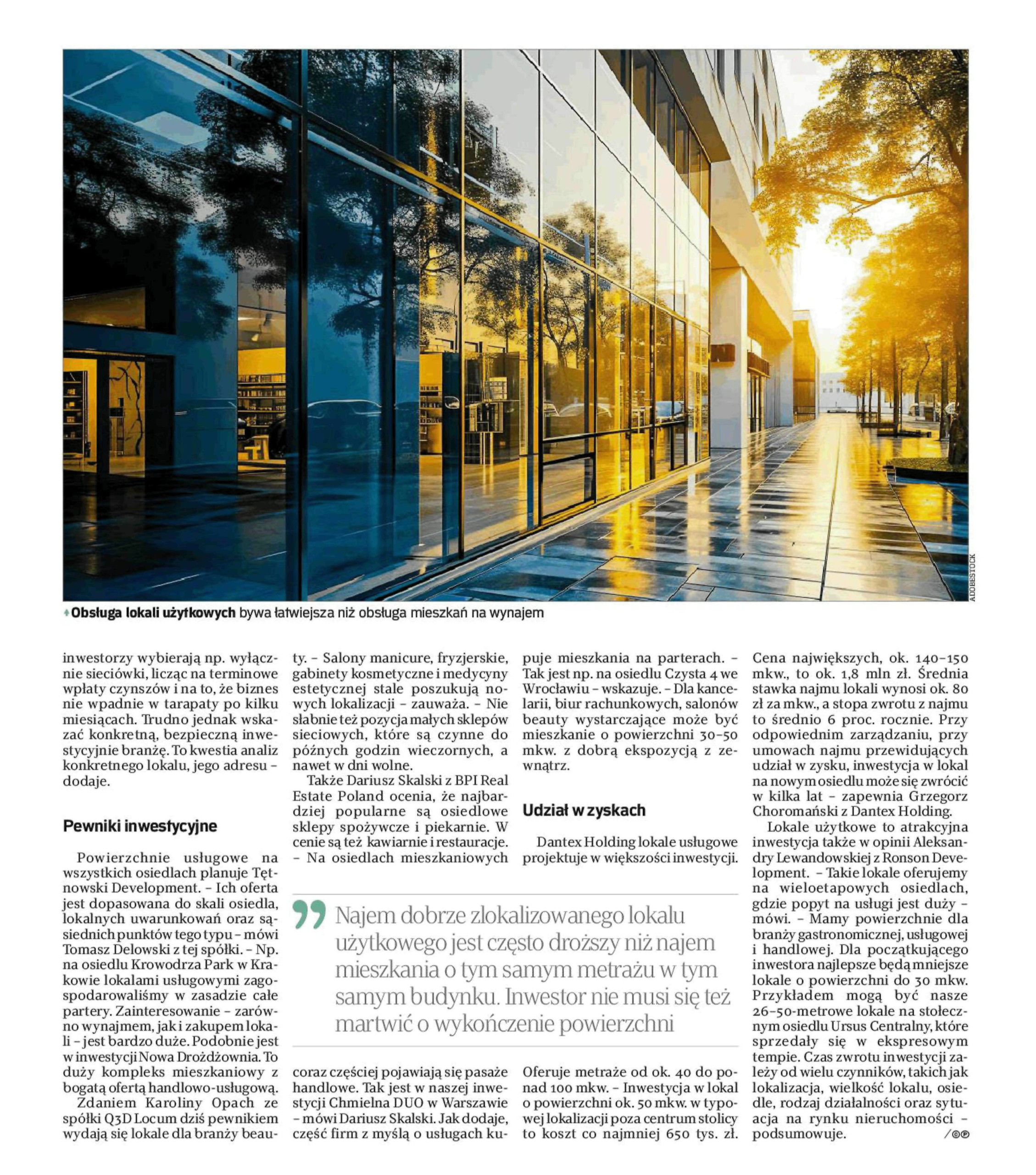 Rzeczpospolita: Zamiast mieszkania salon piękności, sklep spożywczy albo piekarnia