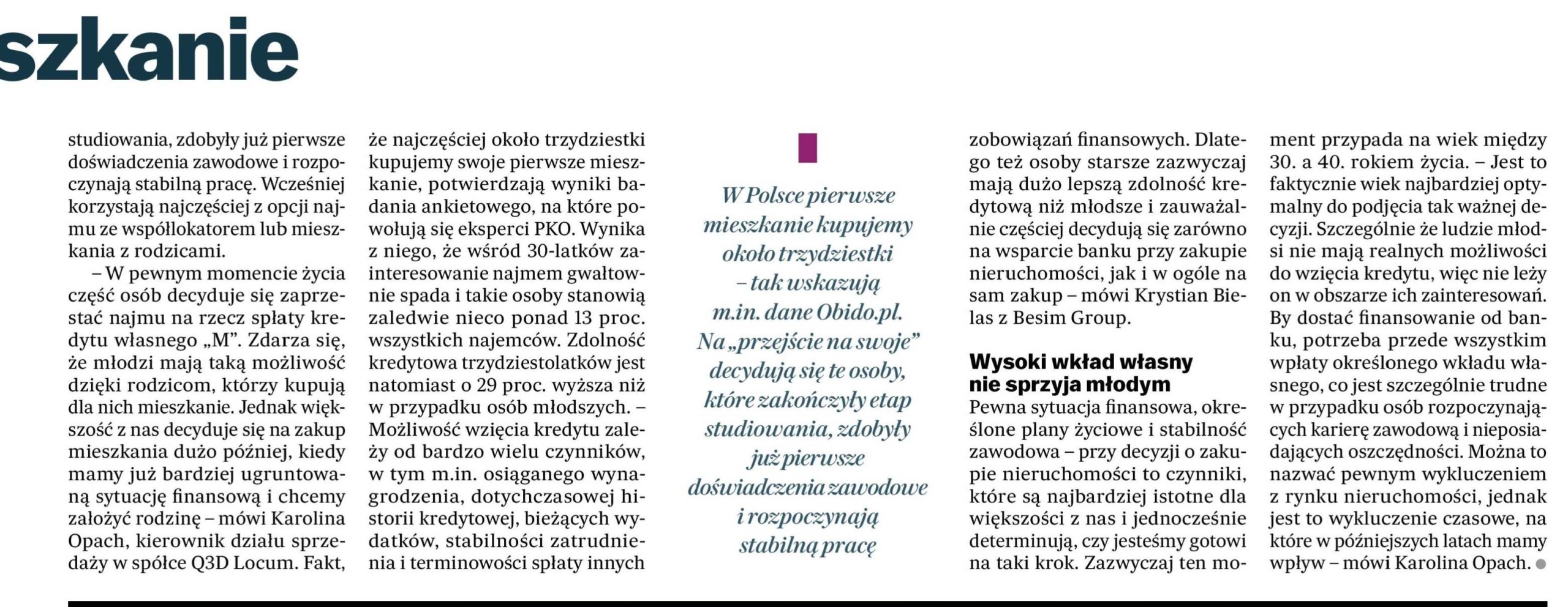 Gazeta Wyborcza: W jakim wieku kupujemy pierwsze mieszkanie?