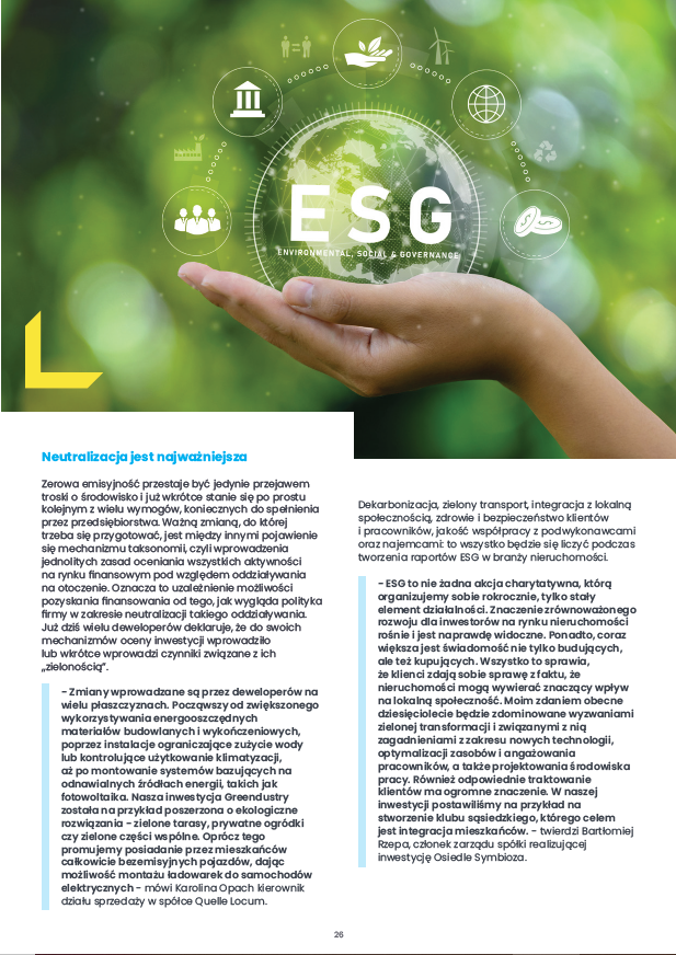 ESG w mieszkaniówce