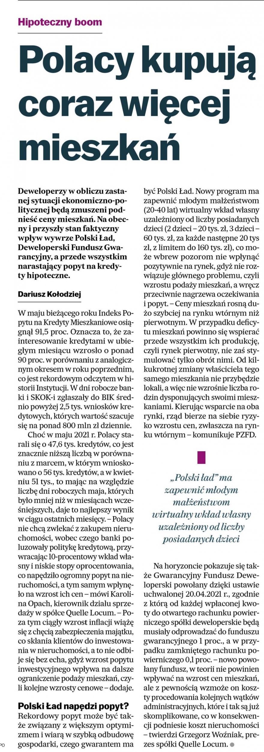 Hipoteczny boom – Polacy kupują coraz więcej mieszkań
