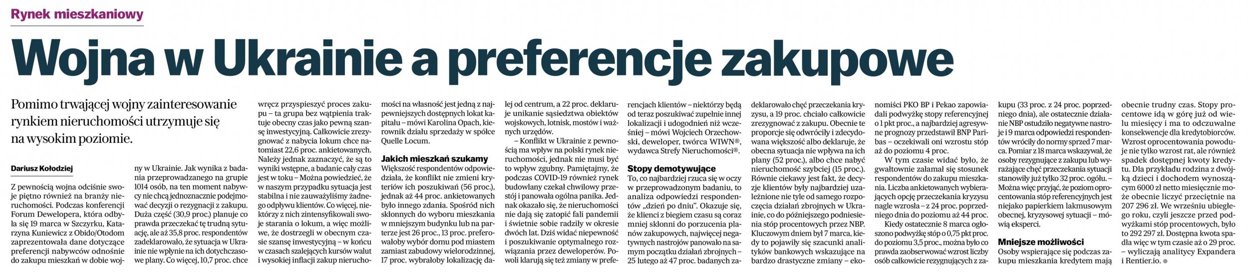 Wojna w Ukrainie a preferencje zakupowe
