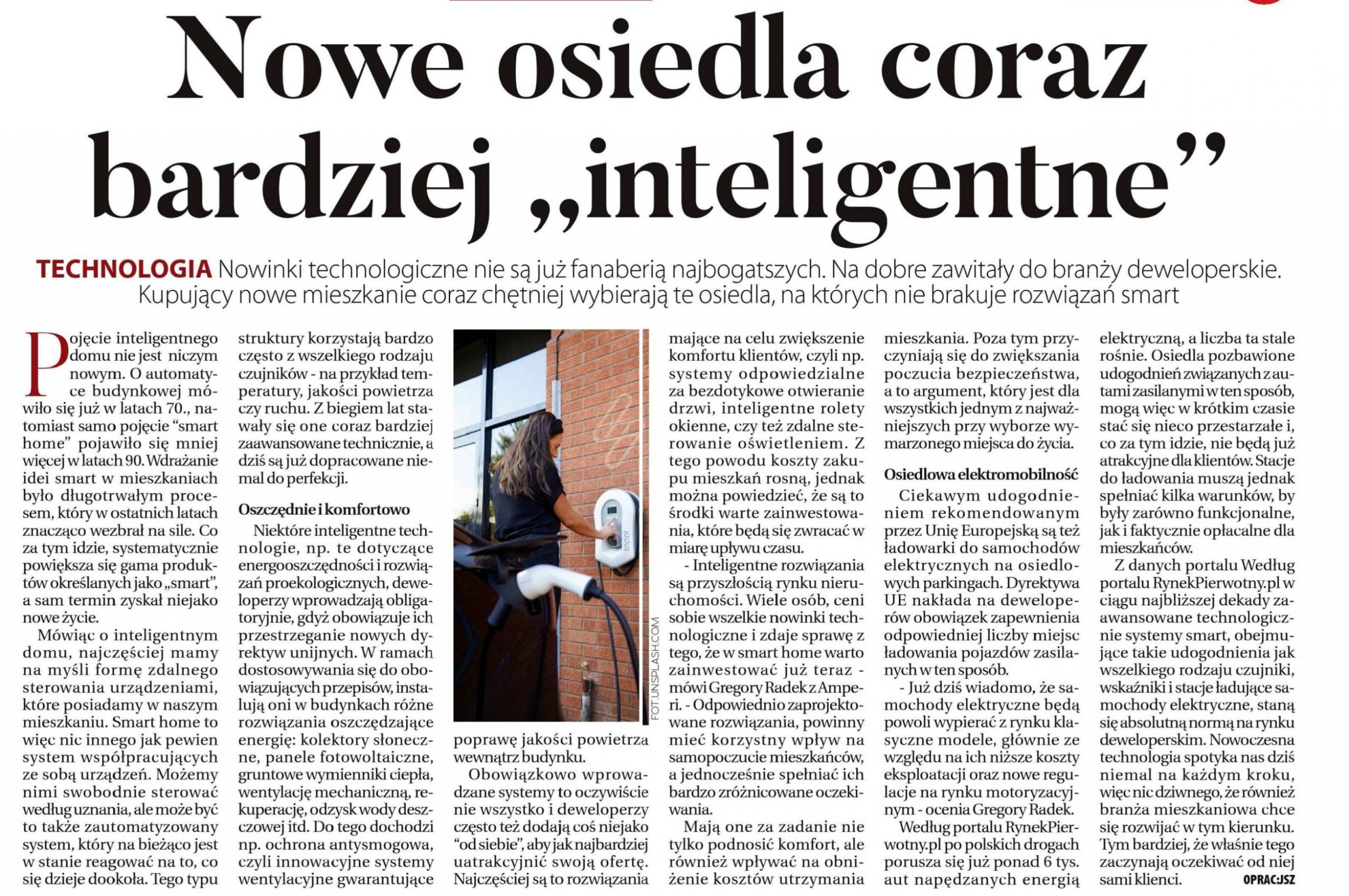 Nowe osiedla coraz bardziej „inteligentne”