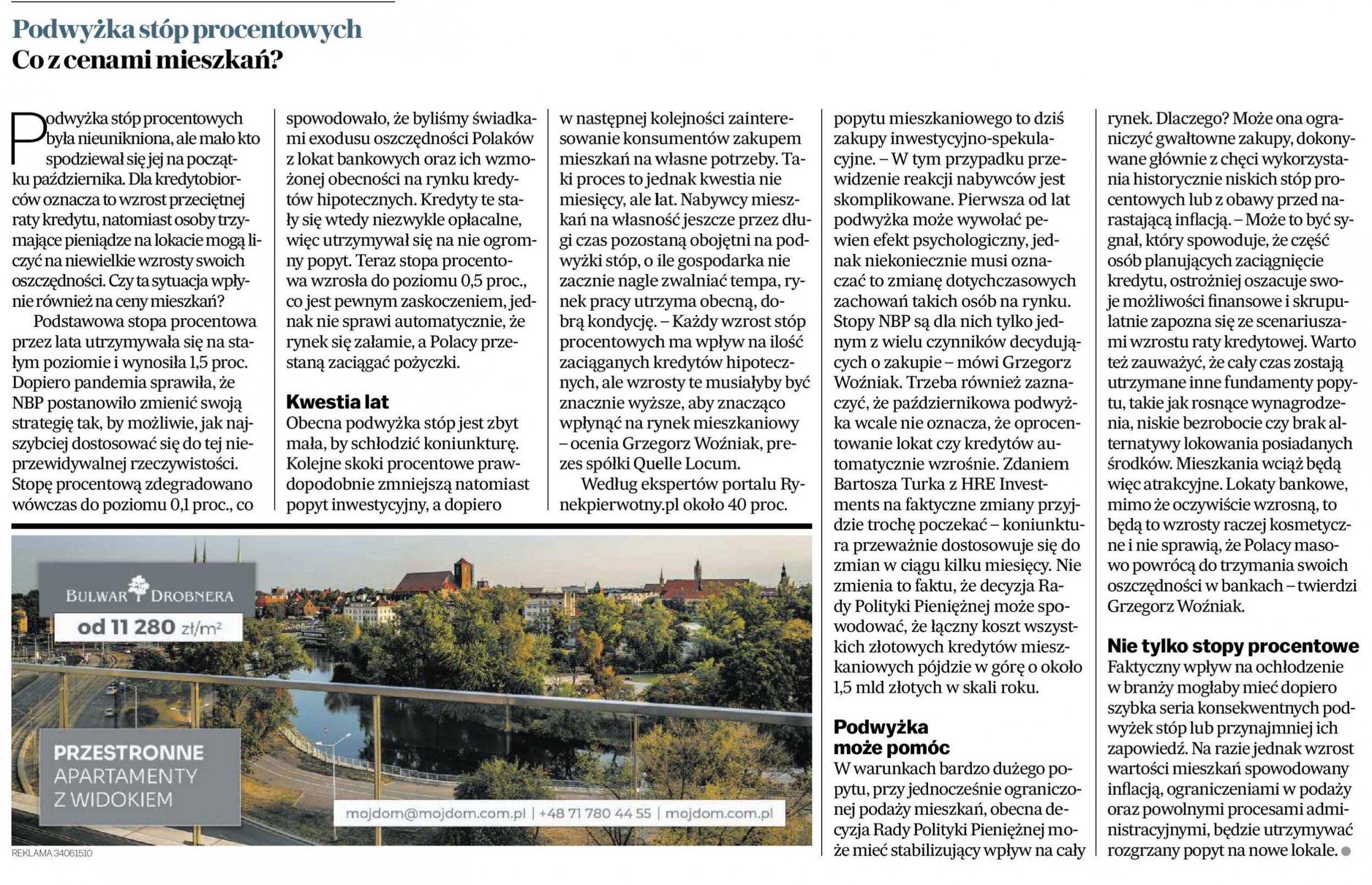 Podwyżka stóp procentowych
