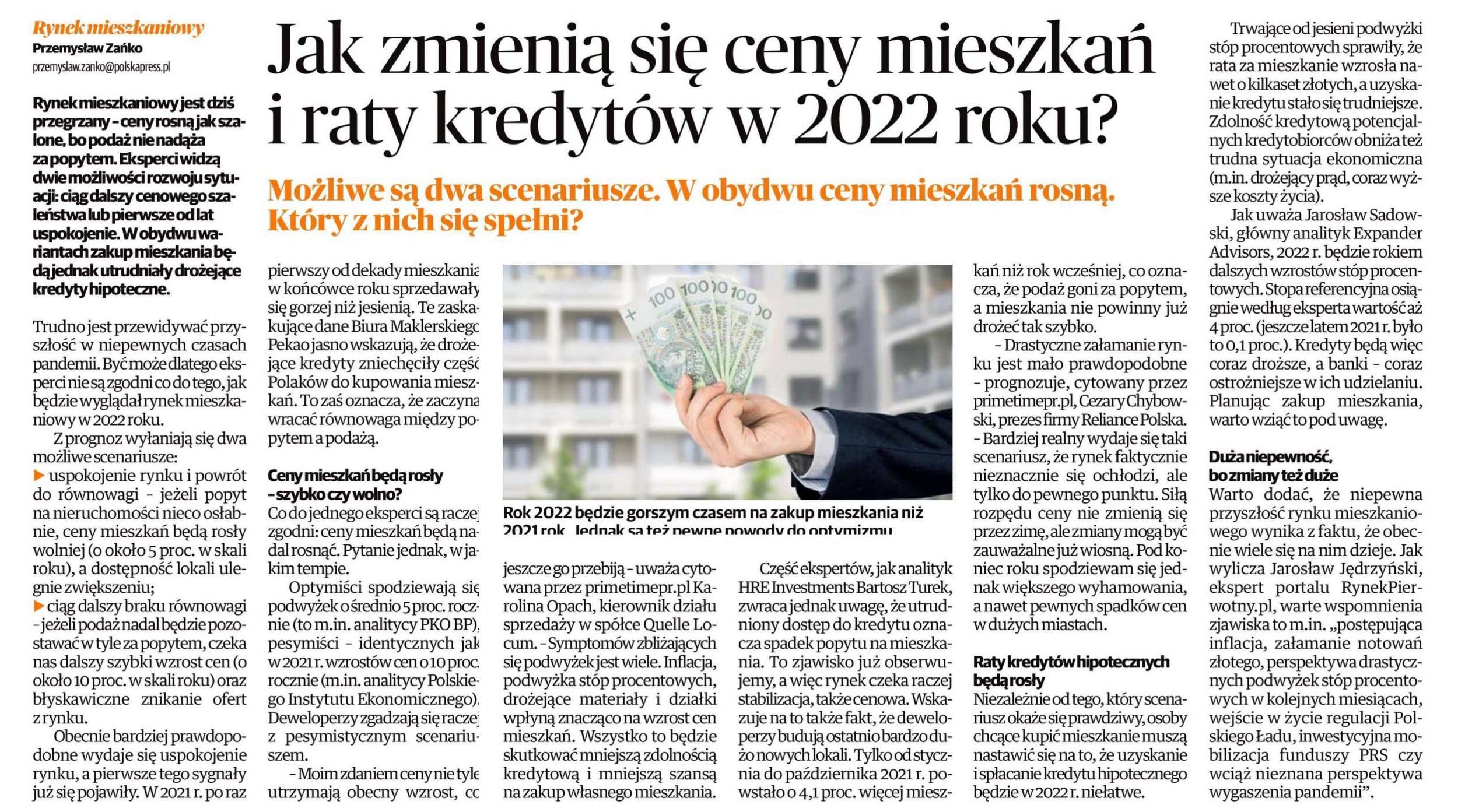 Jak zmieniają się ceny mieszkań i raty kredytów w 2022 roku?