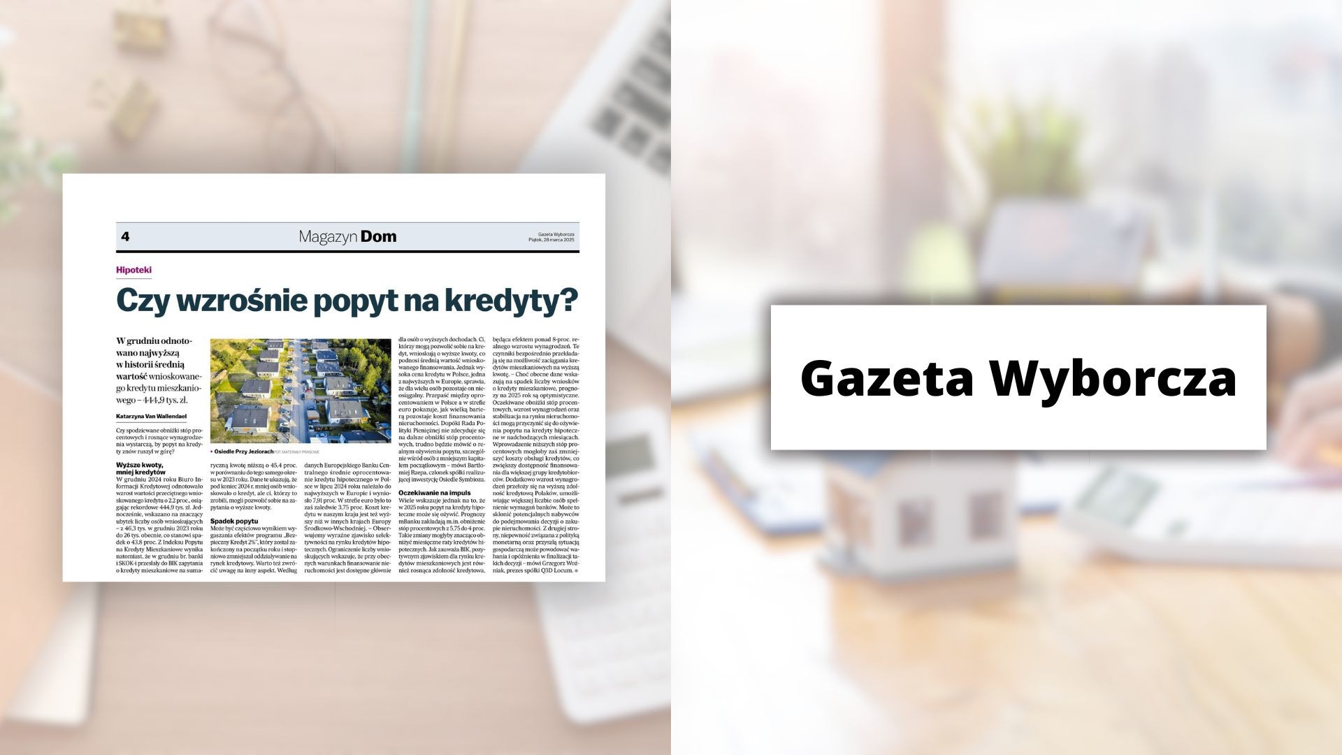 Gazeta Wyborcza: Czy wzrośnie popyt na kredyty?
