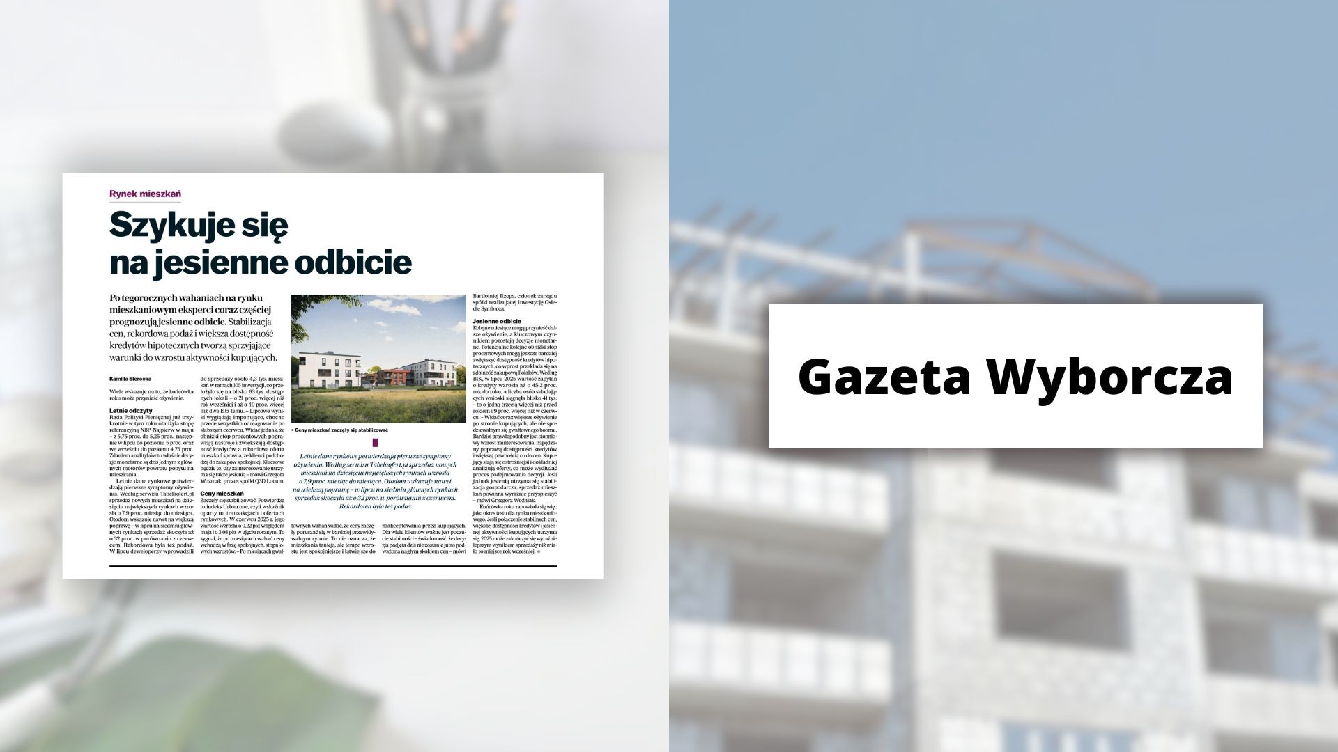 Gazeta Wyborcza: Szykuje się jesienne odbicie